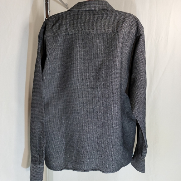 Stone Rose men's XXL 100% cotton waffle knit long sleeve shirt charcoal - Picture 2 of 7